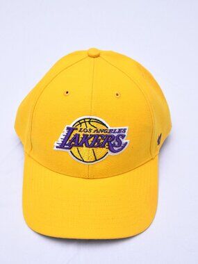 '47 Los Angeles Lakers Clean Up Yellow Gold Adjustable Strap Hat Cap